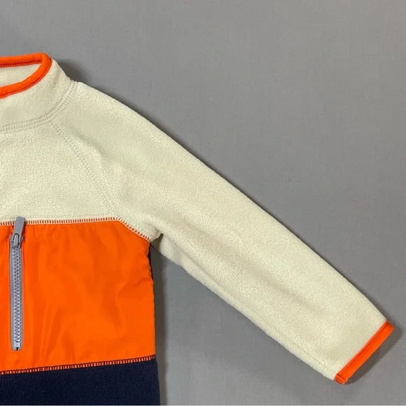 Old Navy Microfleece Button-Front Color-Block One-Piece for Baby - 12-18 Months - Picture 7 of 14